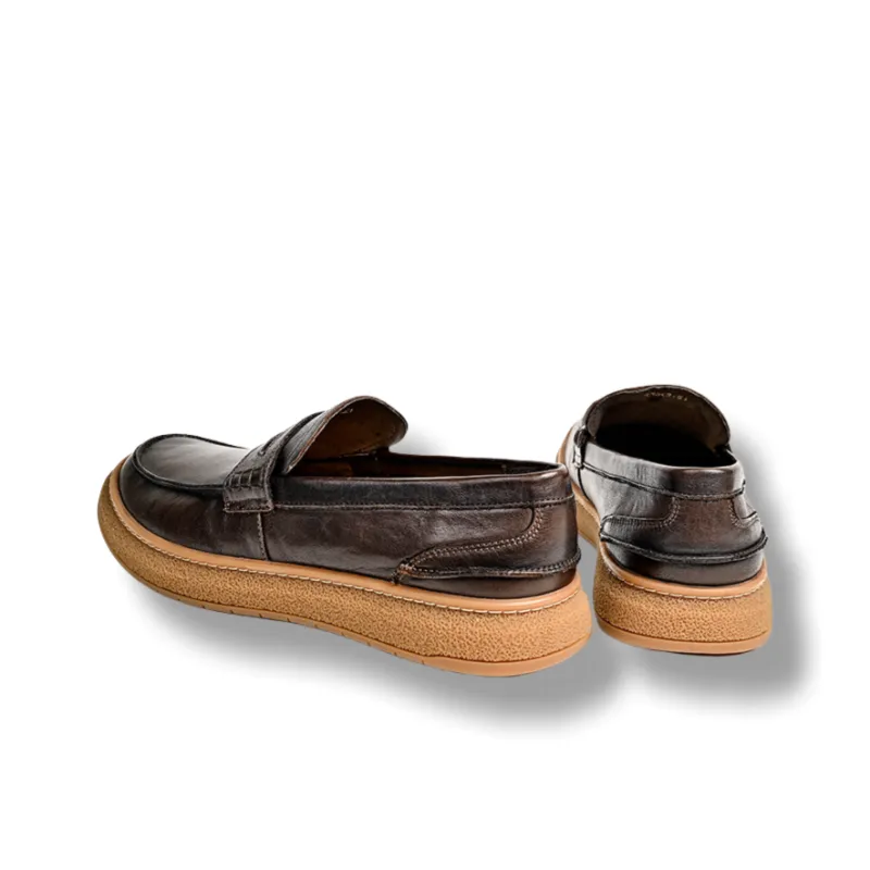 Brounvanm Men's Casual Shoes Men Low Top Black/Coffee-9