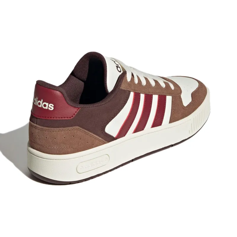 Adidas D PAD Anti Slip Wear Resistant Low Top Skateboard Shoes Unisex White Red Brown-2