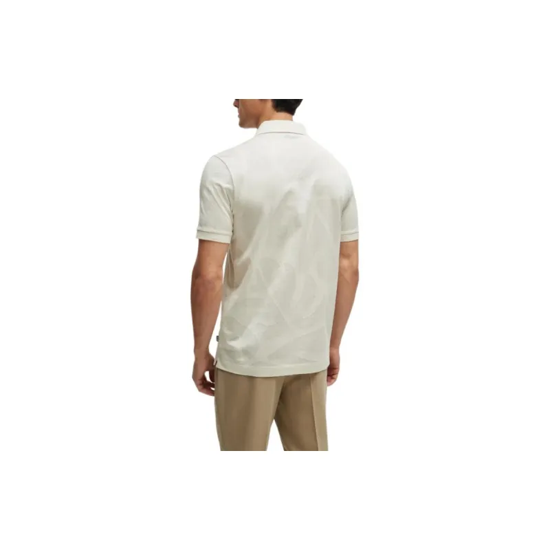 HUGO BOSS Patterned Cotton jacquard Polo Shirt-3