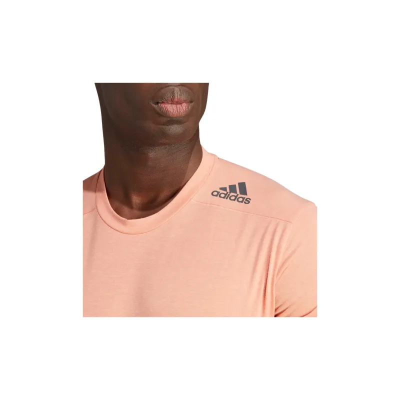 Adidas T-Shirts Men Peach-3