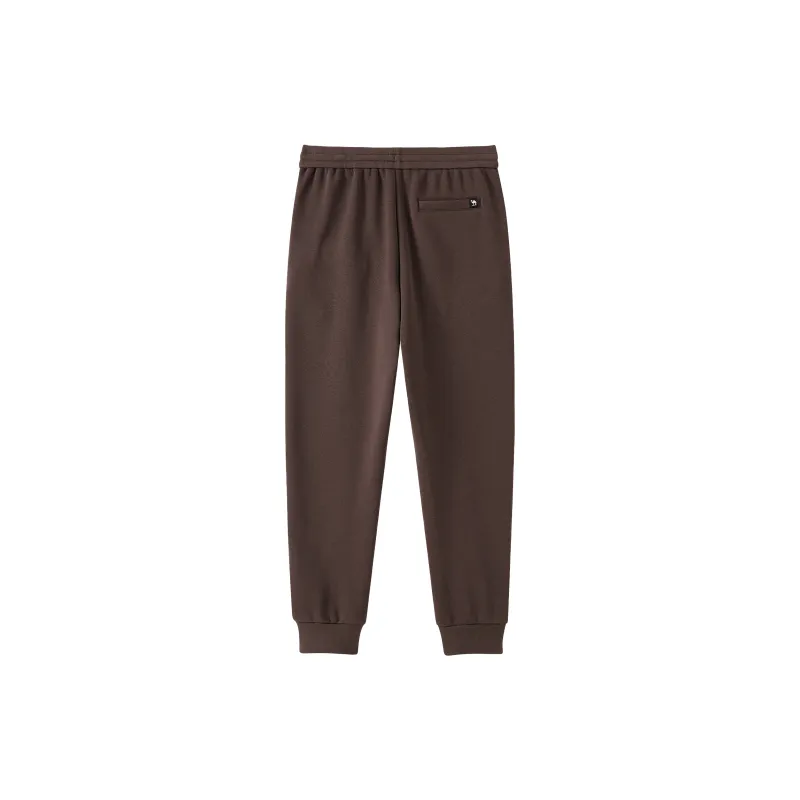 CAMEL Solid Cotton Feeling Fleece Lined Warm Loose Fit Stretch Elastic Cuff Long 'Bone Breaking' Sweatpants Men's-8