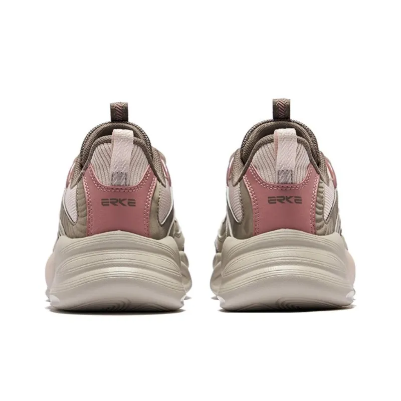 Erke Wei Yang Fall/Winter Edition Height Increasing Low-Top Casual Shoes Women's Painted Gray Brown Stone-3