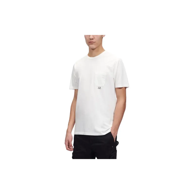 C.P.Company Garment Dyed Pocket Crewneck T Shirt-3
