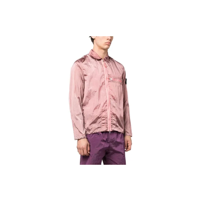 STONE ISLAND SS23 Nylon Meta Jackets Coats Men's Pink-2