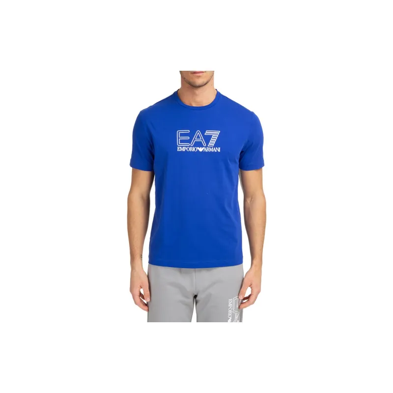 EMPORIO ARMANI EA7 T Shirts Men Royal Blue-2