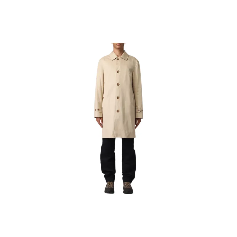 Burberry Trench Coats Men Camel-2