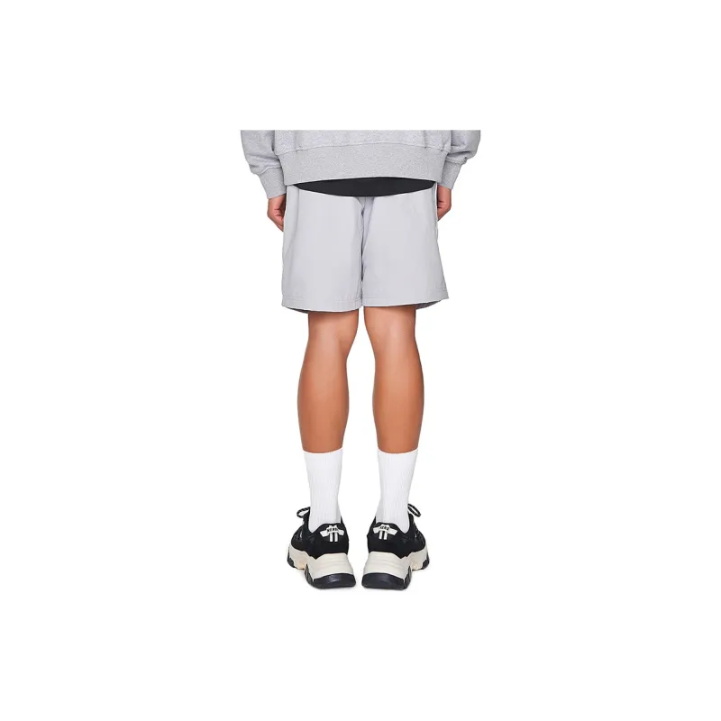 Nerdy Casual Shorts Unisex Light Gray-3