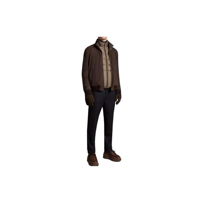 Moncler Jackets Coats Men's Brown-2