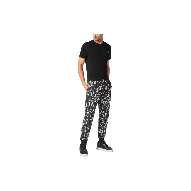 PHILIPP PLEIN All over Logo print Track Pants-3