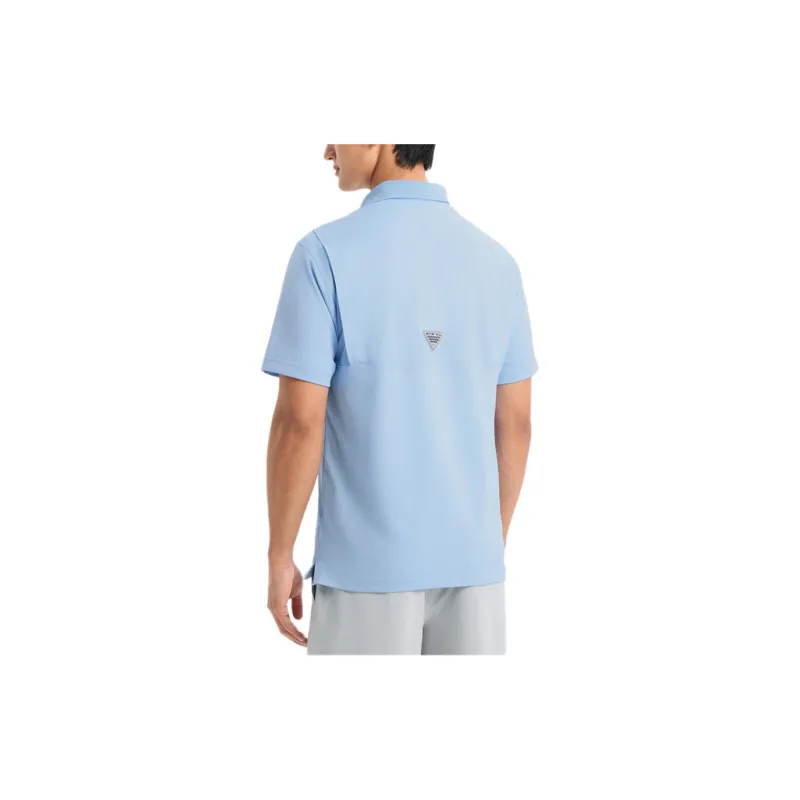 Columbia Polo Shirts Men Sky Blue-4