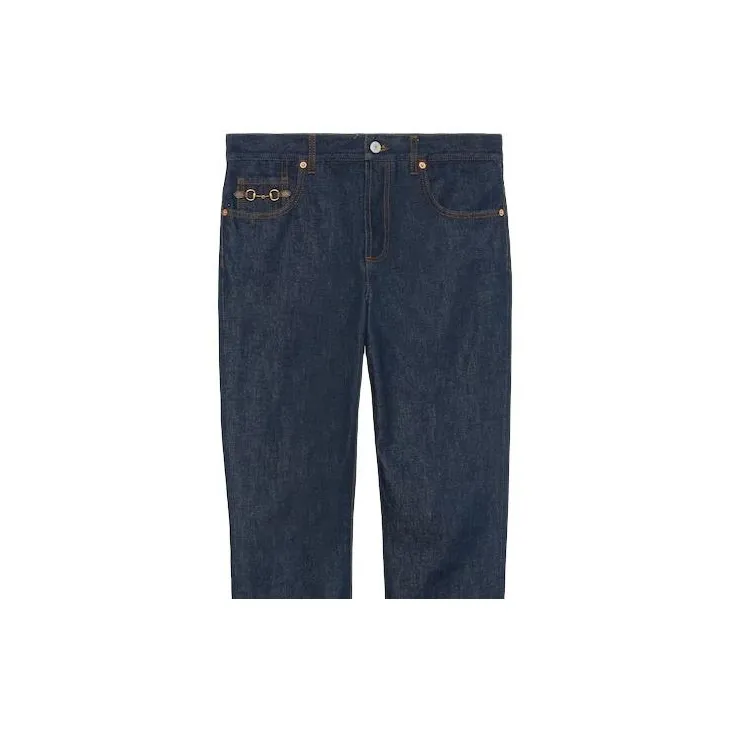 GUCCI Horsebit Denim Jeans-4