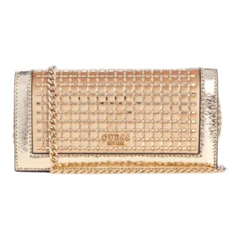 GUESS Velvet Shoulder Bag Crossbody Bag Mini Women's Gold