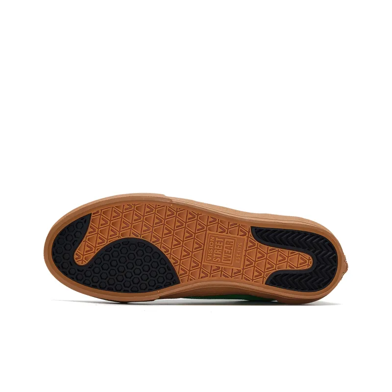 Vision Street Wear Flat Top Low Top Skateboard Shoes Unisex Forest Green-5