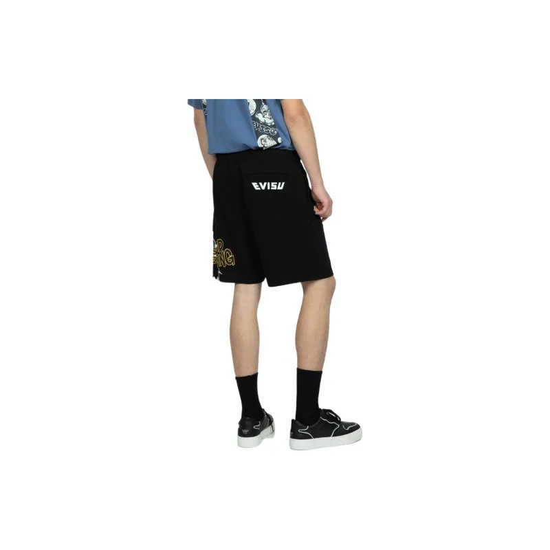 EVISU Sports Shorts Men's Black-4