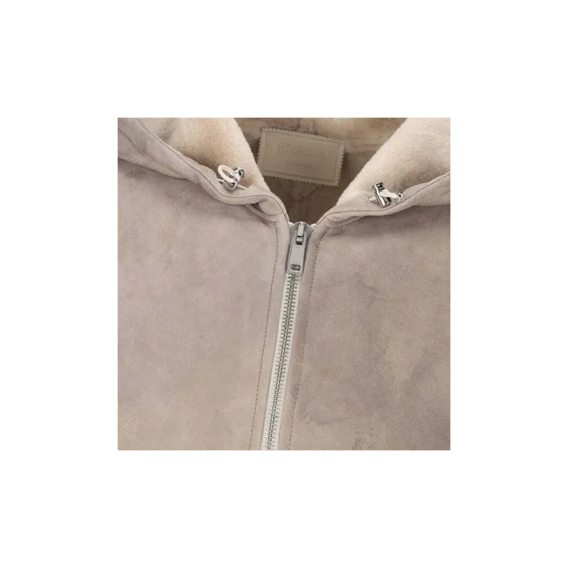 PRADA FW24 Leather Jacket Men's Gray Pink-2