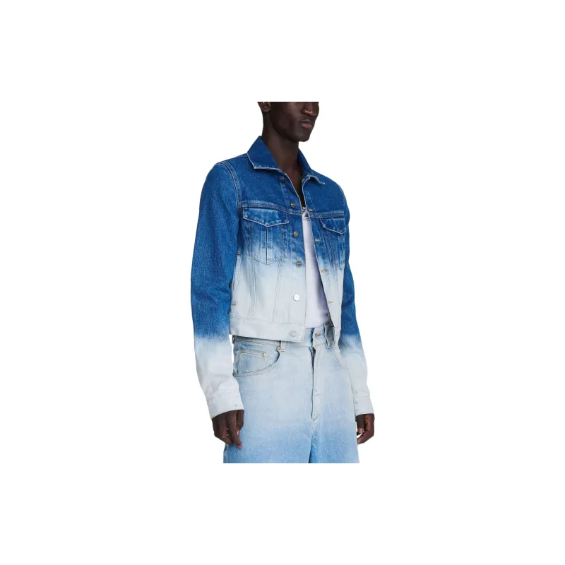DION LEE SS24 FADED TRUCKER JACKET Denim Jacket Men's American Blue-2