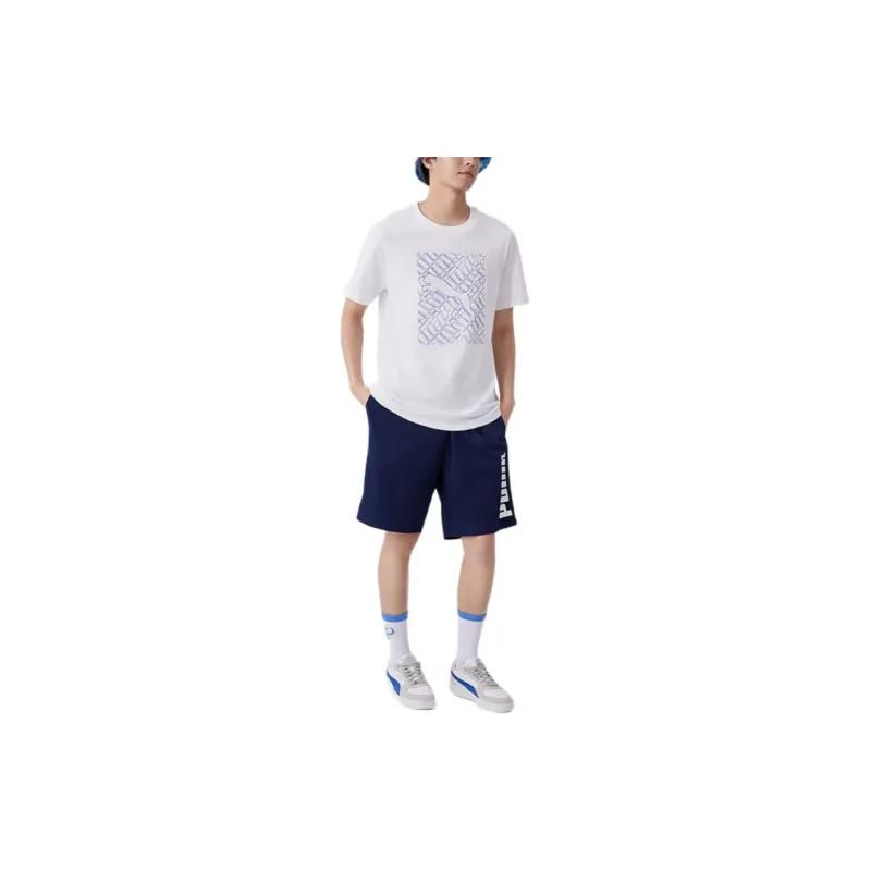 PUMA ESS Casual Shorts Men's Tweed Blue-2