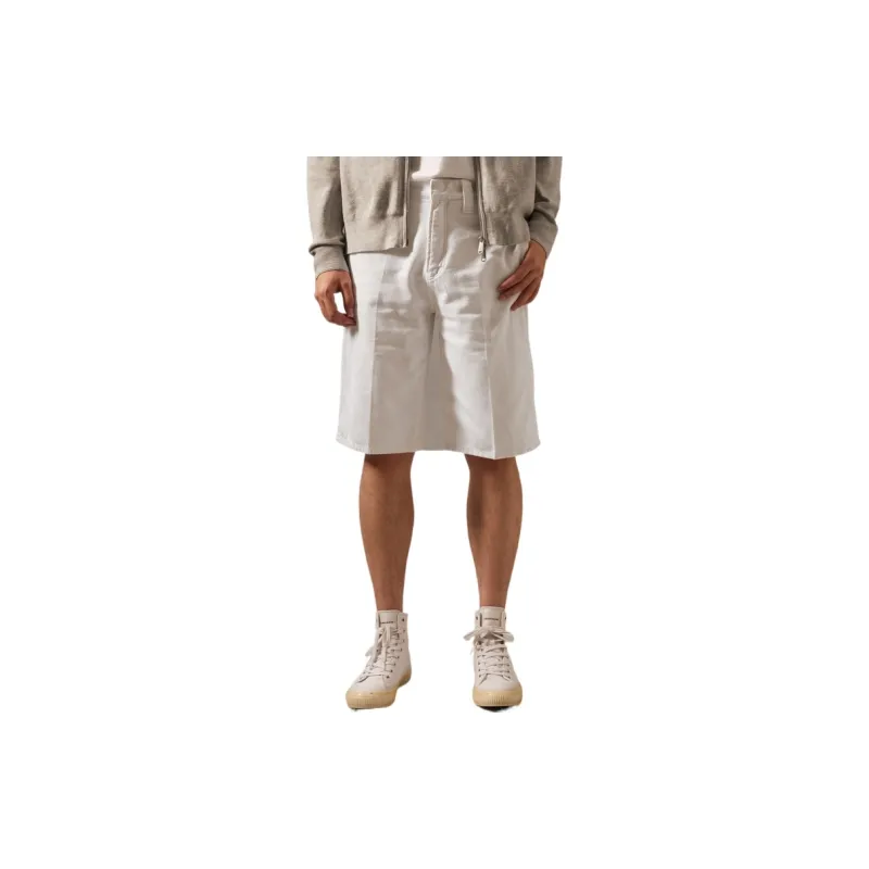 CALVIN KLEIN Denim Shorts Men's White Denim-2