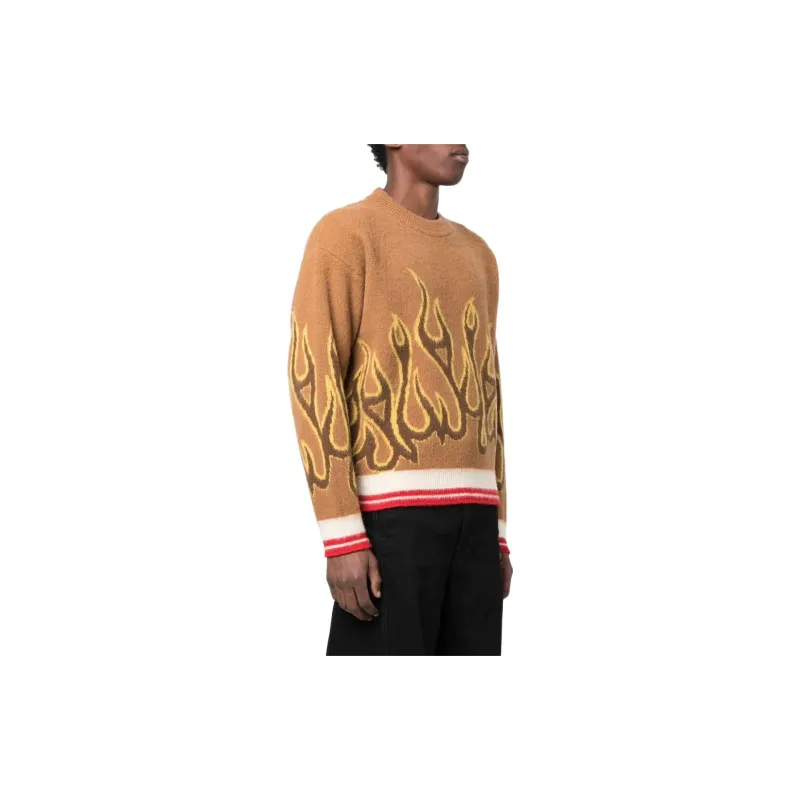 PALM ANGELS Flames Knitwear-3