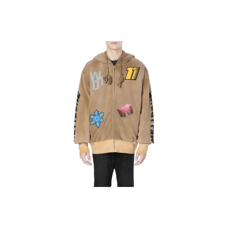 WE11DONE Sweatshirts Unisex Brown-2