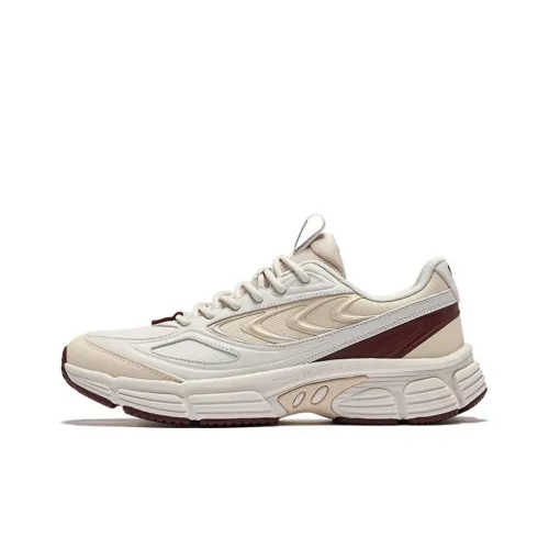 Erke Grandiose Wear Resistant Height Increasing Low Top Casual Shoes Men's Pale Gray Warm Linen