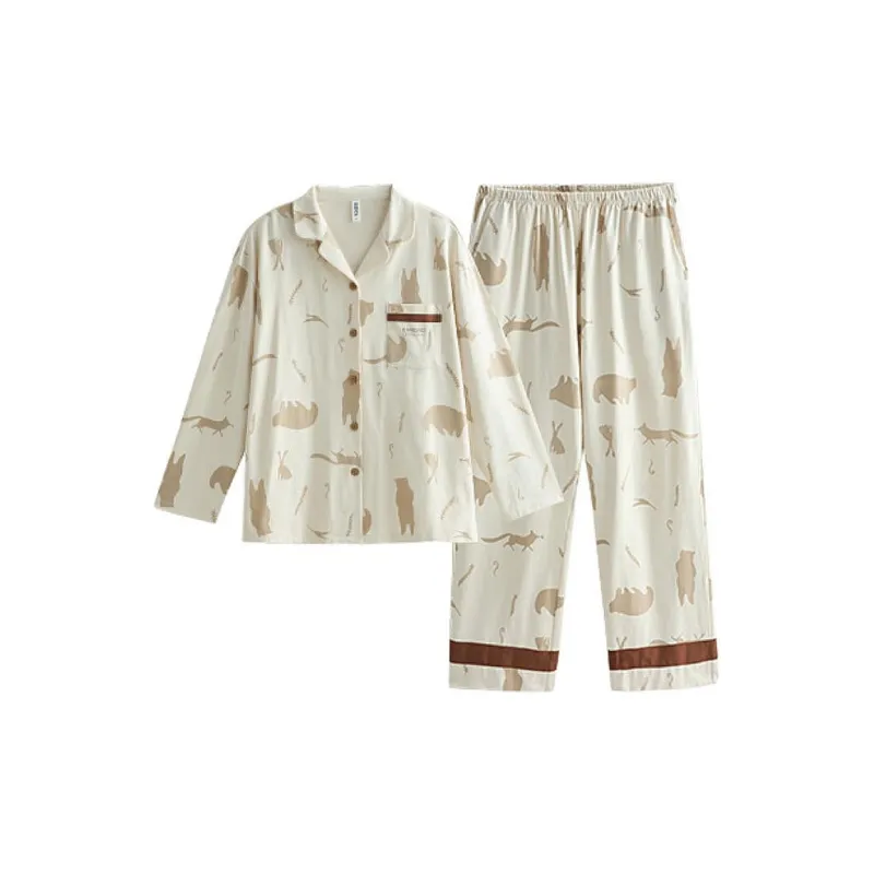 Peninsula City Pajama Set Women's Light Beige-0