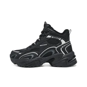 Skechers Sports Life Collection Anti Slip Wear Resistant High Top Casual Shoes Women's All Black