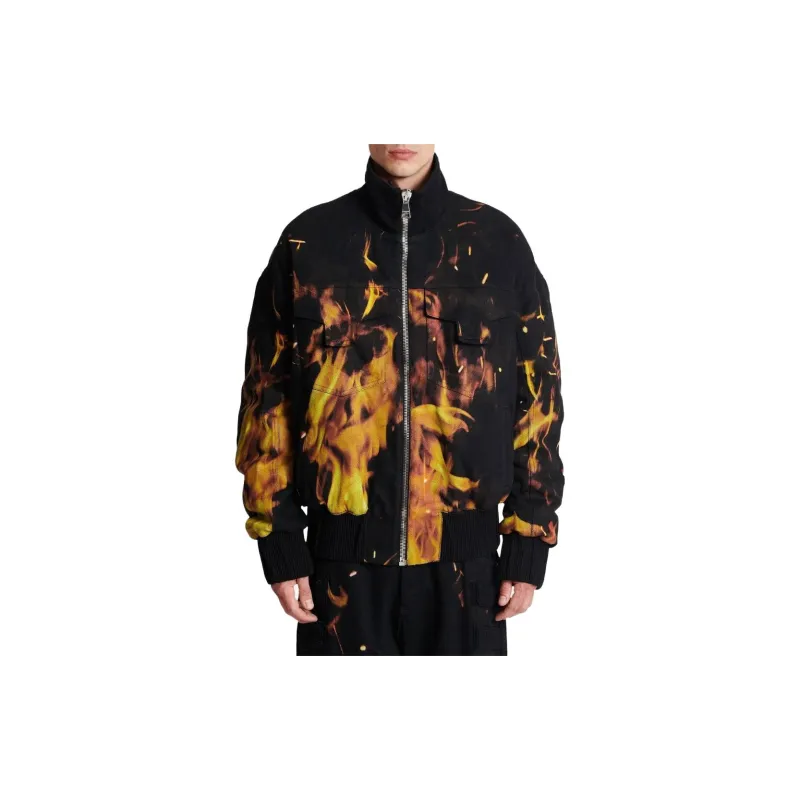 BALMAIN Denim Jackets Men Black-2
