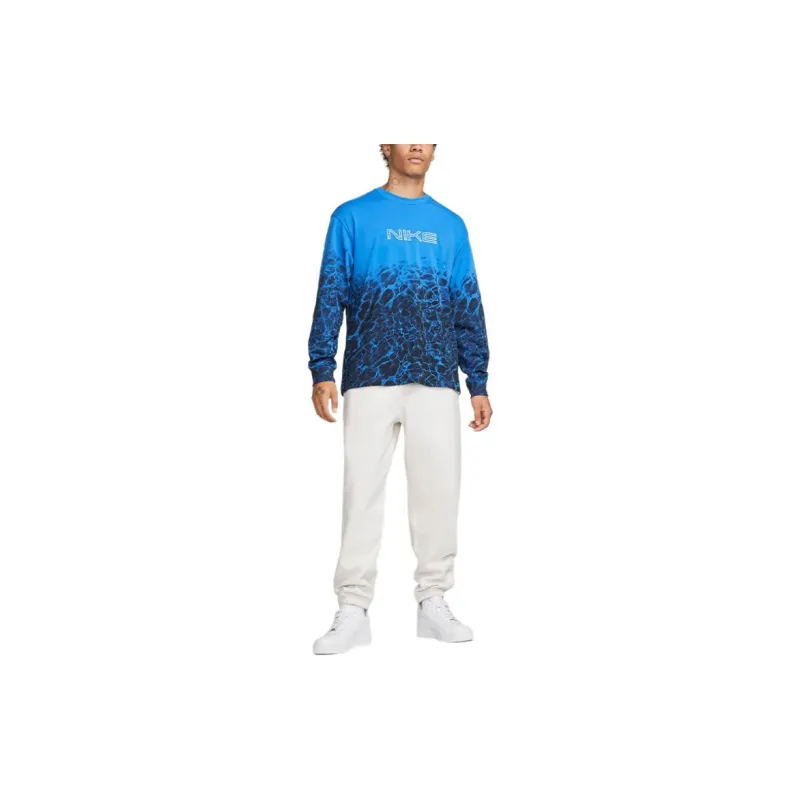 Nike T Shirts Unisex Blue-2