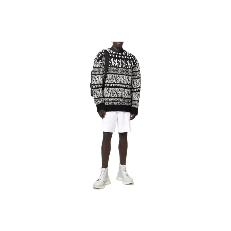 Alexander McQueen High Rise Relaxed Fit Shorts-1