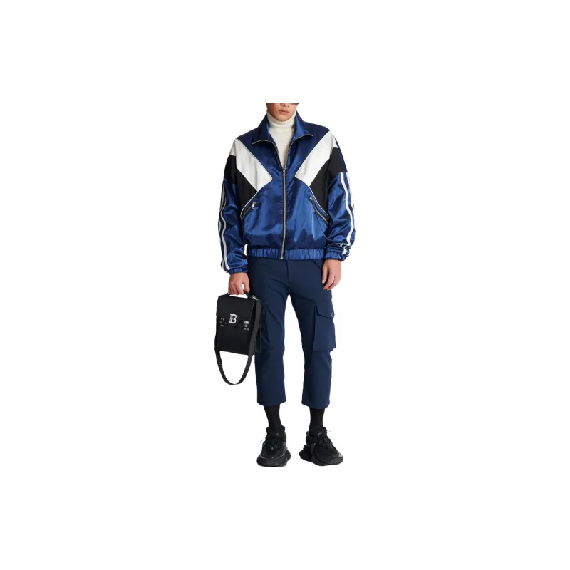 BALMAIN Monogram panel Track Jacket-1