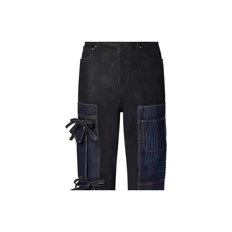 LOUIS VUITTON SS22 Jeans Men's Black-2