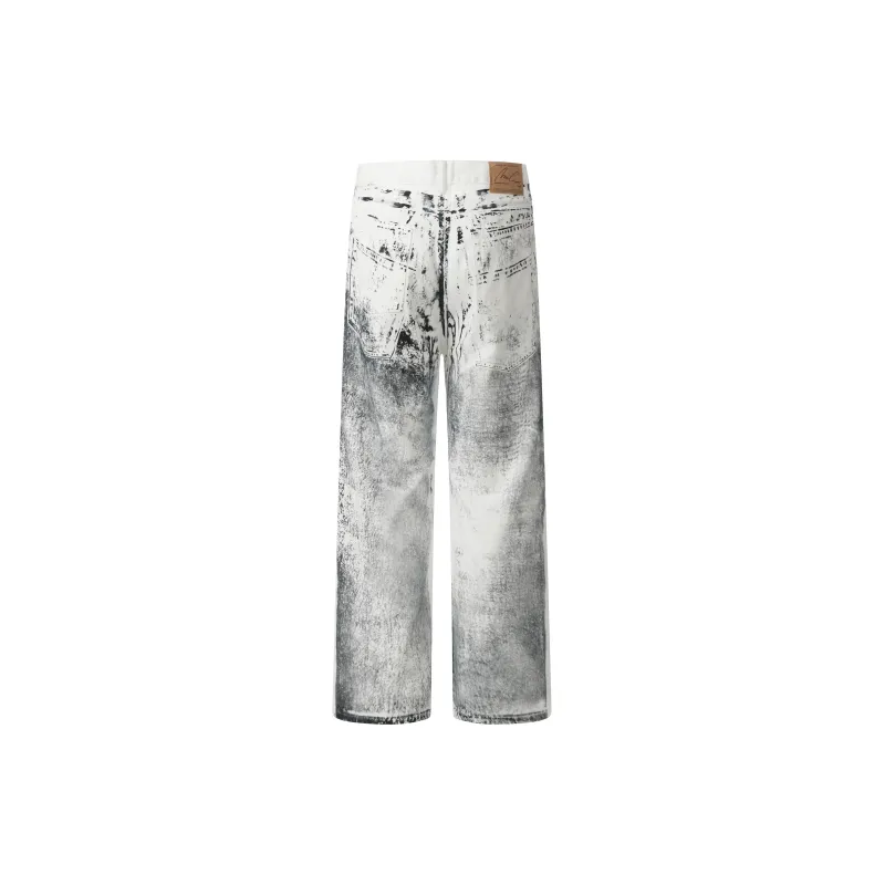 VINMUK Jeans Unisex Ink Wash White-1