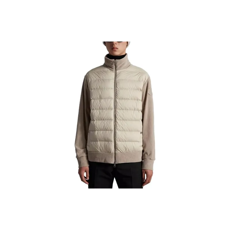 Moncler Padded Corduroy Collection Down Jacket Men's Beige-1