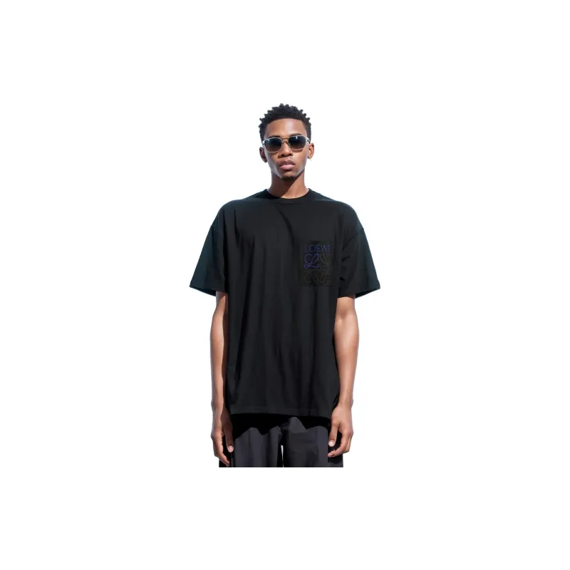 LOEWE Relaxed Fit T-shirt In Cotton Black-3