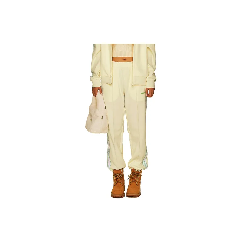 NERDY Casual Pants Unisex Light Yellow-4