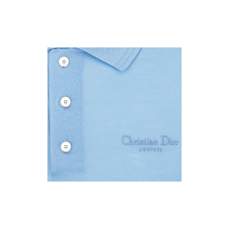 DIOR SS24 Polo Shirt Men's Blue-6