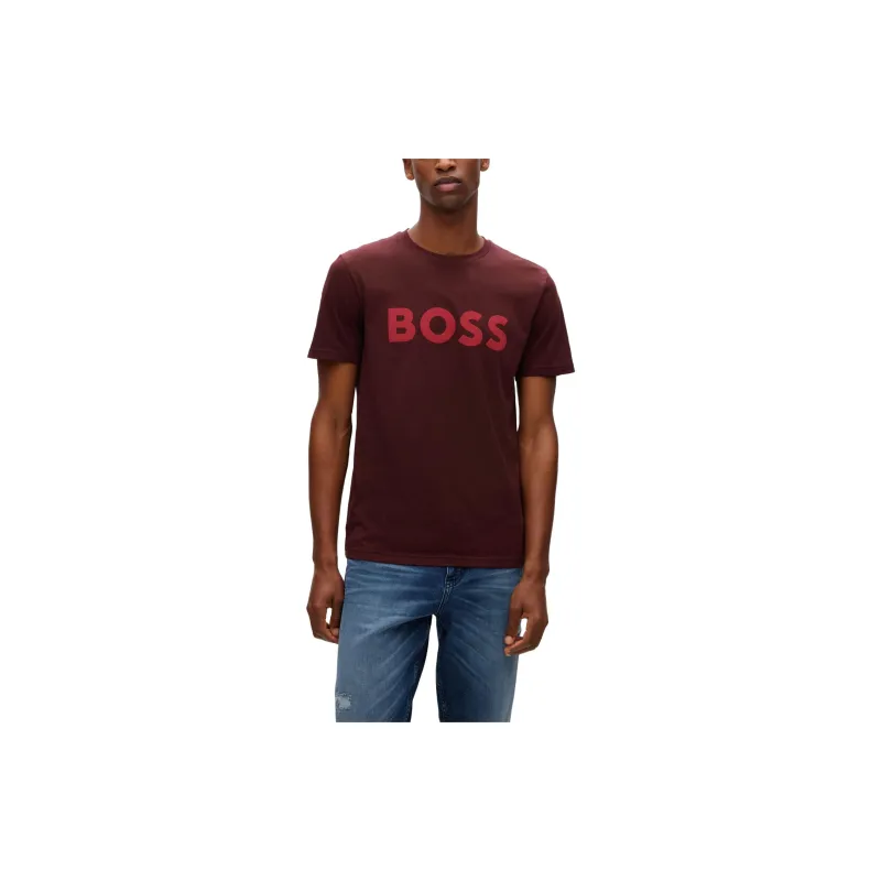 HUGO BOSS T Shirts Men Deep Red-2