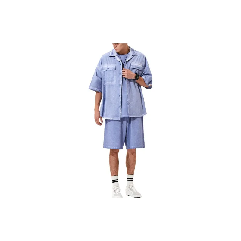 Dickies Shirts Men Gray Purple-1