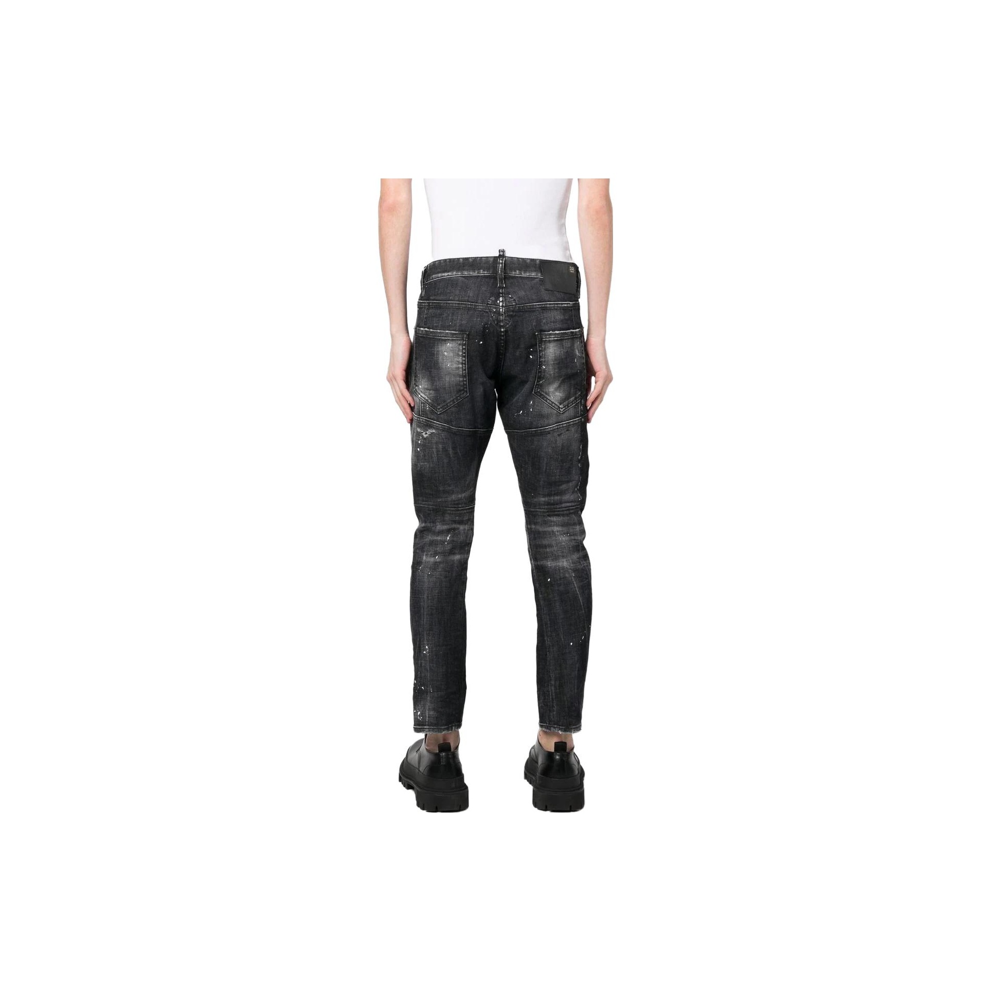 2024 お歳暮【公式】 - 人気ブランド DSQUARED 2 POIZON - Jeans Leg Straight Distressed Patch Logo パンツ