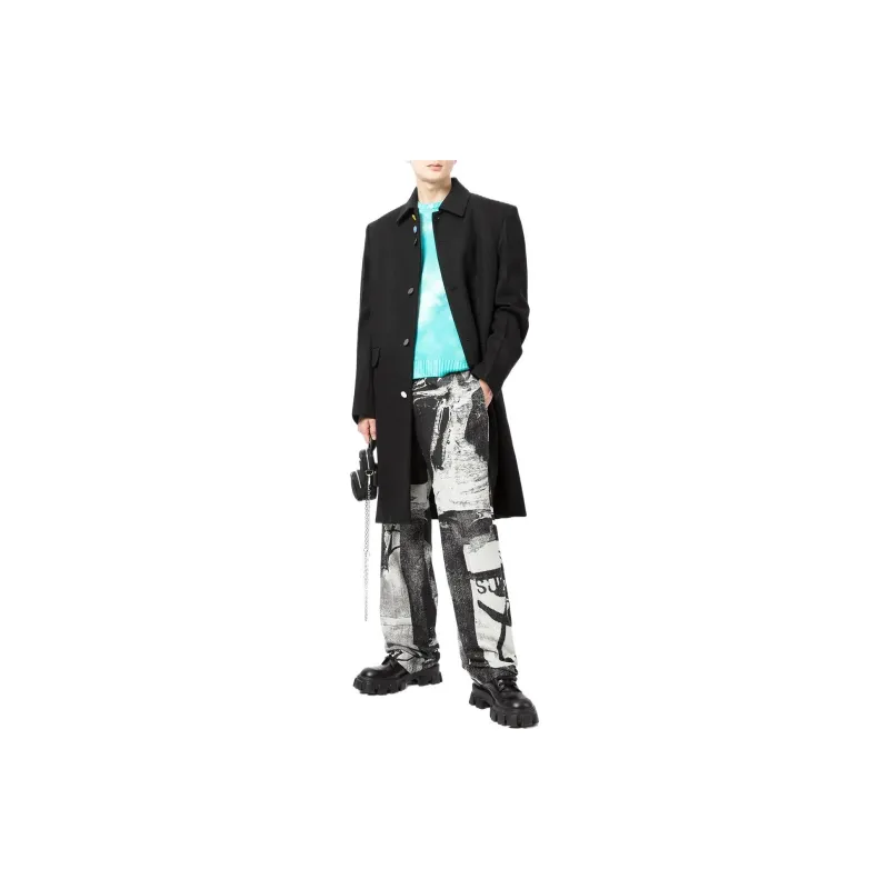 OFF WHITE Single breasted Wool blend Coat-1