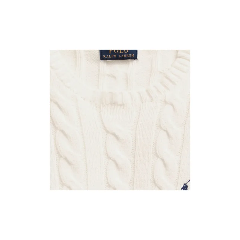 Polo Ralph Lauren Logo Embroidered Cable Knit Jumper-7