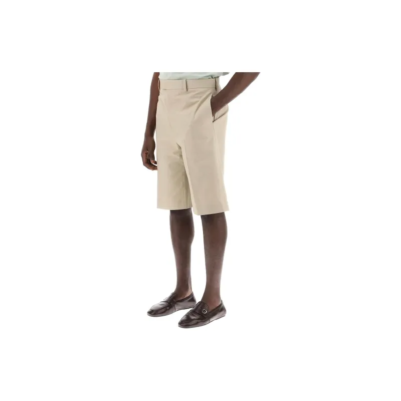 Ferragamo Pressed Crease Tailored Bermuda Shorts-1