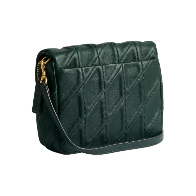 COACH Tabby Nappa Leather Crossbody Bag Shoulder Bag Small Size Women's Forest Green-1
