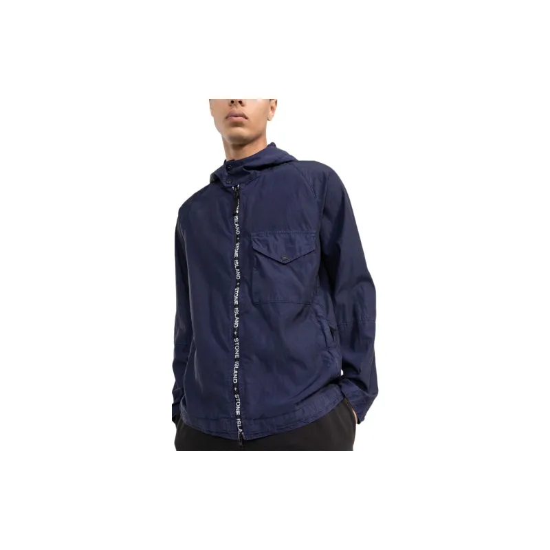 STONE ISLAND Logo Zipped Jacket-3