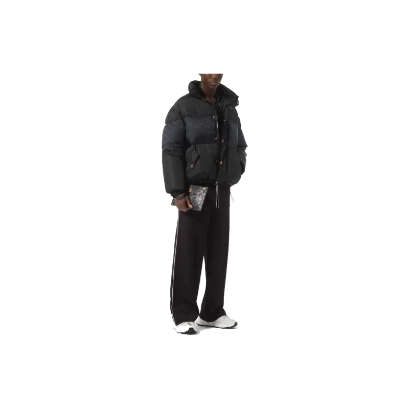 VERSACE Button Up Long Sleeved Padded Jacket-3