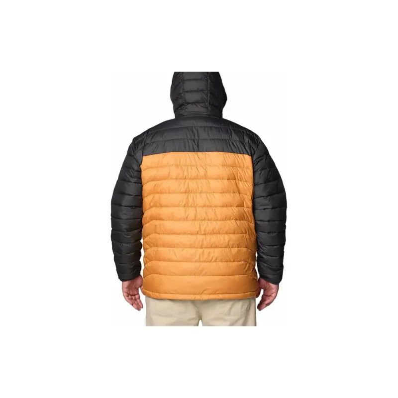 Columbia Powder Lite 2 Columbia Mens Yellow Hooded Jacket Jackets Coats Men's Sunstone-1