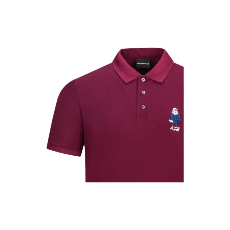 EMPORIO ARMANI EA Polo Shirts Men Burgundy-6