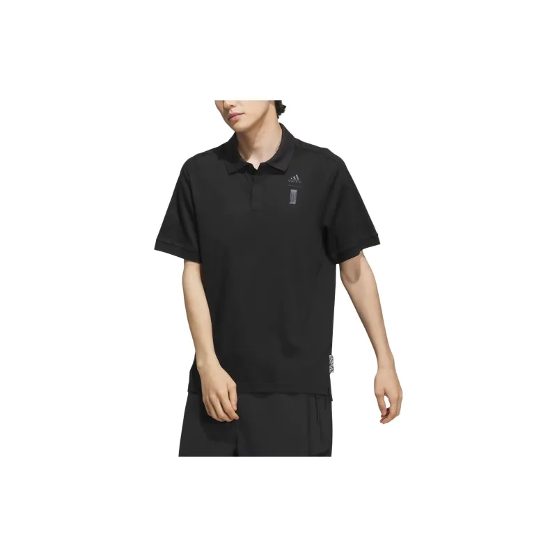 Adidas Polo Shirts Men Black-4