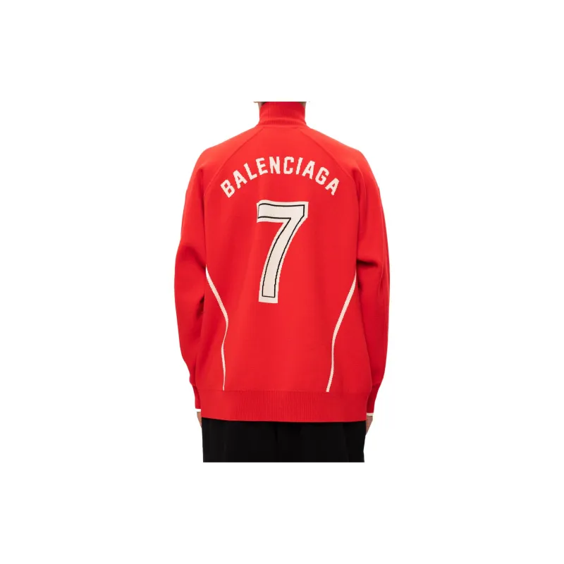 Balenciaga Cashmere Sweater Men's Red-5